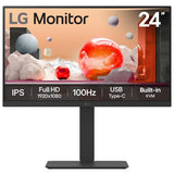 LG 24BA650-B LED display 60,5 cm [23.8] 1920 x 1080 Pixel Full HD Nero (24IN 24BA650-B.AEK LG IPS - MONITOR 1920X1080 16:9 5MS 1300:)