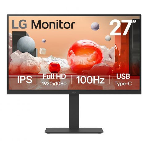LG 27BA650-B Monitor PC 68,6 cm [27] 1920 x 1080 Pixel Full HD LCD Nero (27IN 27BA650-B.AEK LG IPS - MONITOR 1920X1080 16:9 5MS 1300:)