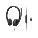 LENOVO 4XD1P83425 STEREO HEADSET GEN2 CUFFIA STEREO CON MICROFONO CAVO USB-A CONTROLLO VOLUME SUL CAVO NERO