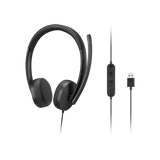 LENOVO 4XD1P83425 STEREO HEADSET GEN2 CUFFIA STEREO CON MICROFONO CAVO USB-A CONTROLLO VOLUME SUL CAVO NERO