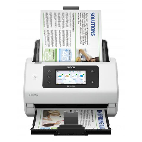 EPSON WORKFORCE DS-900WN SCANNER A4 WI-FI DISPLAY TOUCH 4.2" USB LAN 70ppm 11.000 PAGINE GIORNALIERE 600 x 600 DPI BIANCO