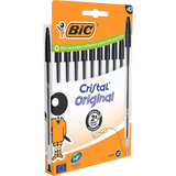 BIC CRISTAL PENNA A SFERA PUNTA CONICA TRATTO 1 mm INCHIIOSTRO NERO CONF 10 Pz.