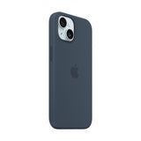 Apple Custodia MagSafe in silicone per iPhone 15 - Blu tempesta (Apple - bagsidecover til mobiltelefon)