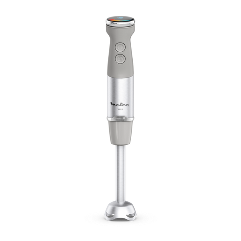 MOULINEX DD672B FRULLATORE A IMMERSIONE 1000W 2 IN 1 LAME POWELIX 20 VELOCITA' CON BICCHIERE DA 800 ML E TRITATUTTO DA 500 ML GRIGIO