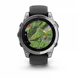 Garmin Fenix E 3,3 cm (1.3") AMOLED 47 mm Digitale 454 x 454 Pixel Touch screen Acciaio inox Wi-Fi GPS (satellitare)