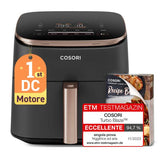Cosori Turbo Blaze Singolo 6 L Indipendente 1725 W Friggitrice ad aria calda Nero, Oro rosa