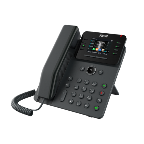 Fanvil V62W telefono IP Nero 12 linee LCD