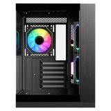 CASE ITEK CAVE DS GAMING TOWER, ATX, 3X12CM ARGB FAN, 2XUSB3, TYPE-C,SYDE & FRONT PANEL TEMP GLASS - ITGCADCDSB