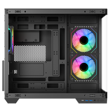 CASE ITEK CAVE DS GAMING TOWER, ATX, 3X12CM ARGB FAN, 2XUSB3, TYPE-C,SYDE & FRONT PANEL TEMP GLASS - ITGCADCDSB