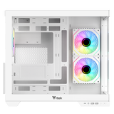 CASE ITEK TOWER "DARK CAVE DS" GAMING TOWER 2*USB3,1*USB-C 3*12CM FAN ARGB, SIDE & FRONT PANEL TEMP GLASS, BIANCO- ITGCADCDSW