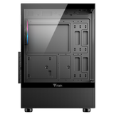 CASE ITEK SHOWBUI 33B GAMING TOWER, ATX, 12CM ARGB FAN, USB3, SYDE & FRONT PANEL TEMP GLASS. - ITGCASB33B