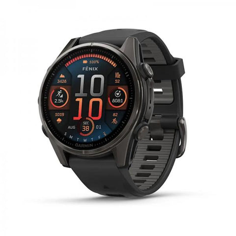 Garmin fenix 8 3,3 cm (1.3") AMOLED 43 mm Digitale 416 x 416 Pixel Touch screen Nero Wi-Fi GPS (satellitare)