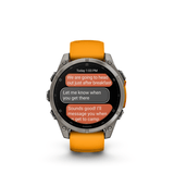 Garmin fenix 8 3,56 cm (1.4") AMOLED 47 mm Digitale 454 x 454 Pixel Touch screen Grafite Wi-Fi GPS (satellitare)