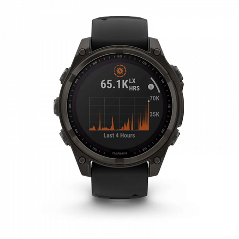 Garmin fenix 8 3,3 cm (1.3") 51 mm Digitale 260 x 260 Pixel Touch screen Titanio Wi-Fi GPS (satellitare)