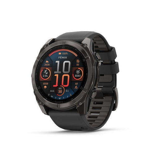 Garmin Fenix 8 3,56 cm (1.4") AMOLED 51 mm Digitale 454 x 454 Pixel Touch screen Titanio Wi-Fi GPS (satellitare)