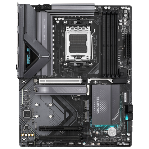 GIGABYTE X870 EAGLE WIFI7 Scheda Madre - Supporta CPU AMD Ryzen 9000, 14+2+2 fasi VRM, fino a 8000MHz DDR5 (OC), 1xPCIe 5.0 + 2xPCIe 4.0, Wi-Fi 7, LAN 2.5GbE, USB 4