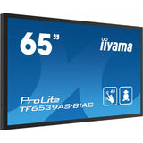 iiyama TF6539AS-B1AG visualizzatore di messaggi Pannello piatto per segnaletica digitale 163,8 cm [64.5] LED 500 cd/m 4K Ultra HD Nero Touch screen Processore integrato Android 24/7 (iiyama TF6539A