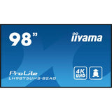 iiyama LH9875UHS-B2AG visualizzatore di messaggi Pannello piatto per segnaletica digitale 2,48 m [97.5] LED Wi-Fi 500 cd/m 4K Ultra HD Nero Processore integrato Android 11 24/7 (iiyama - LH9875UHS-