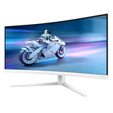 Monitor Philips 34M2C5501A/00 para PC, 86,4 cm (34"), 3440 x 1440 píxeles, pantalla LCD Quad HD panorámica, color blanco