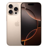 Apple iPhone 16 Pro 512GB Titanio sabbia (Apple iPhone 16 Pro - 5G smartphone - dual SIM /Memoria Interna 512 GB - display OLED - 6.3 - 2622 x 1206 pixel [120 Hz] - 3 x fotocamere posteriori 48 MP, 4