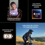 Apple iPhone 16 Pro Max 512GB Titanio sabbia (Apple iPhone 16 Pro Max - 5G smartphone - dual SIM /Memoria Interna 512 GB - display OLED - 6.9 - 2868 x 1320 pixel [120 Hz] - 3 x fotocamere posteriori 48 MP, 48 MP, 12 MP - front camera 12 MP - titanio ...