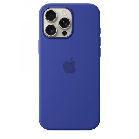 APPLE iPHONE 16 PRO MAX SILICONE CASE COVER MagSafe IN SILICONE ULTRAMARINE BLU