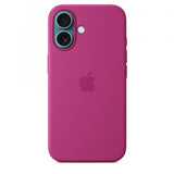 Apple Custodia MagSafe in silicone per iPhone 16 - Fucsia (APPLE IPHONE 16 SILICONE CASE WITH MAGSAFE- FUCHSIA)