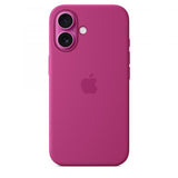 Apple Custodia MagSafe in silicone per iPhone 16 - Fucsia (APPLE IPHONE 16 SILICONE CASE WITH MAGSAFE- FUCHSIA)