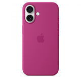 Apple Custodia MagSafe in silicone per iPhone 16 - Fucsia (APPLE IPHONE 16 SILICONE CASE WITH MAGSAFE- FUCHSIA)
