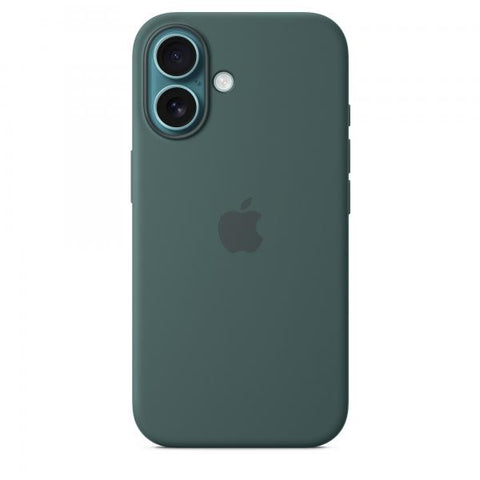 Apple Custodia MagSafe in silicone per iPhone 16 - Verde lago (Apple - bagsidecover til mobiltelefon)