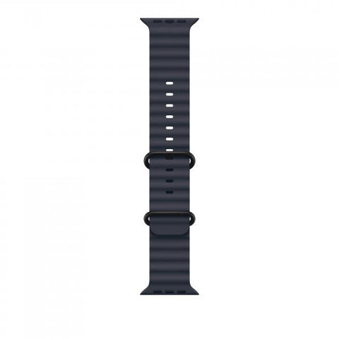 Apple Cinturino Ocean blu navy [49 mm] - Titanio nero (-APPLE WATCH 49 NAVY BLACK TI OB)