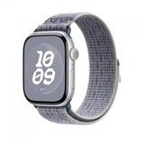 Apple MXU13ZM/A accessorio indossabile intelligente Band Blu, Grigio Nylon (46MM GREY/BLUE NIKE SPORT LOOP - .)