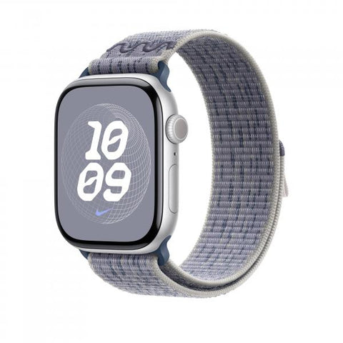 Apple MXU13ZM/A accessorio indossabile intelligente Band Blu, Grigio Nylon (46MM GREY/BLUE NIKE SPORT LOOP - .)
