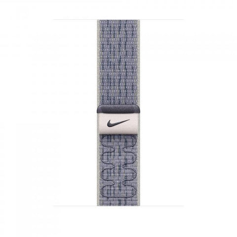 Apple MXU13ZM/A accessorio indossabile intelligente Band Blu, Grigio Nylon (46MM GREY/BLUE NIKE SPORT LOOP - .)