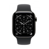 Apple Cinturino Sport nero [42 mm] - M/L (-APPLE WATCH 42 BLACK SB M/L)