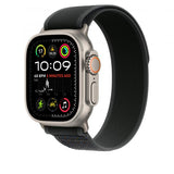 Apple Trail Loop nero [49 mm] - M/L - Titanio naturale (-APPLE WATCH 49 BLACK N TI TL M/L)