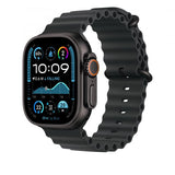 Apple Cinturino Ocean nero [49 mm] - Titanio nero (-APPLE WATCH 49 BLACK BLACK TI OB)