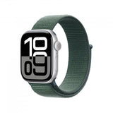 Apple MXL23ZM/A accesorio indossabile inteligente Correa Verde Nylon, Poliéster, Spandex (APPLE WATCH 42 LAKE GREEN SL)