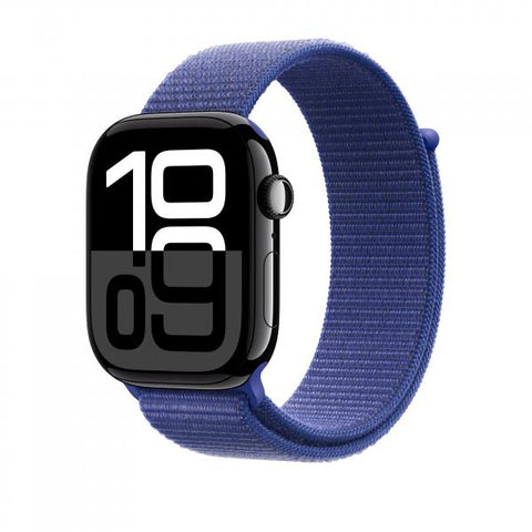 Apple MXL73ZM/A accesorio indossabile inteligente Correa Azul Nylon, Poliéster, Spandex (APPLE WATCH 46 ULTRAMARINE SL)