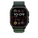 Apple Alpine Loop verde scuro [49 mm] - Medium - Titanio nero (-APPLE WATCH 49 DARK GREEN B TI ALP)