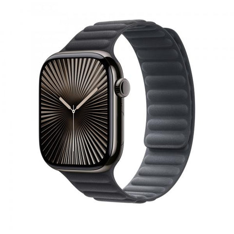 Apple MXWY3ZM/A accessorio indossabile intelligente Band Nero Poliestere (APPLE WATCH 46 BLACK MG S/M)