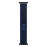 Apple Trail Loop blu [49 mm] - M/L - Titanio nero (*APPLE WATCH 49 BLUE BLACK TI TL M/L)