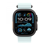 Apple Cinturino Ocean blu ghiaccio [49 mm] - Titanio nero (*APPLE WATCH 49 ICE BLUE BLACK TI OB)