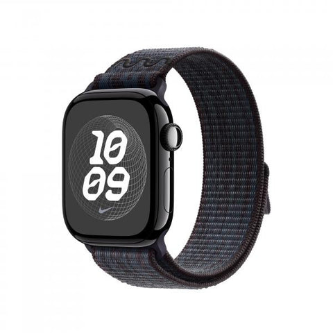 Apple MYJA3ZM/A accesorio indossabile correa inteligente Nero, Blu Nylon (APPLE WATCH 42 BLACK/BLUE NSL)