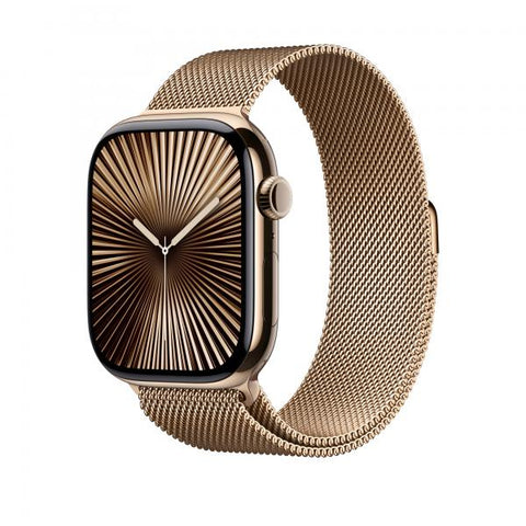 Apple MC7K4ZM/A accessorio indossabile intelligente Band Oro Acciaio inox (APPLE WATCH 46 GOLD ML S/M)