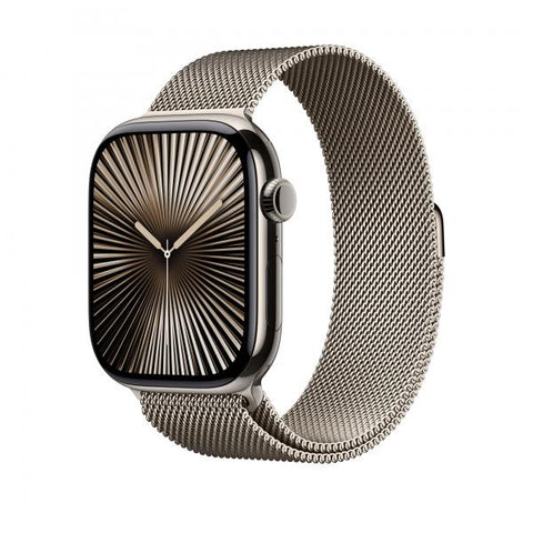 Apple Loop in maglia milanese naturale [46 mm] - M/L (-APPLE WATCH 46 NATURAL ML M/L)