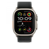 Apple Trail Loop nero [49 mm] - S/M - Titanio naturale (APPLE WATCH 49 BLACK N TI TL S/M)