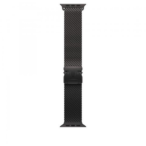 Apple Loop in maglia milanese in titanio nero [49 mm] - Large (APPLE WATCH 49 BLACK TML L)