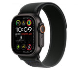 Apple MYQ53ZM/A accessorio indossabile intelligente Band Nero Nylon, Poliestere, Spandex, Titanio (APPLE WATCH 49 BLACK BLACK TI TL S/M)