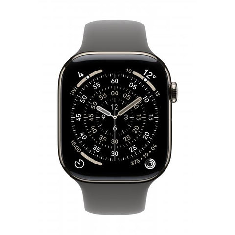 Apple Cinturino Sport grigio pietra [46 mm] - M/L (-APPLE WATCH 46 STONE GRAY SB M/L)